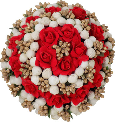 

Confidence New Style Juda Bun Decoration Hair Gajra For Bridal Accessories For Girls, Multicolor Bun(Multicolor)