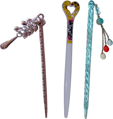 

liaison Combo of Multi Color Juda Sticks Bun Stick(Multicolor)