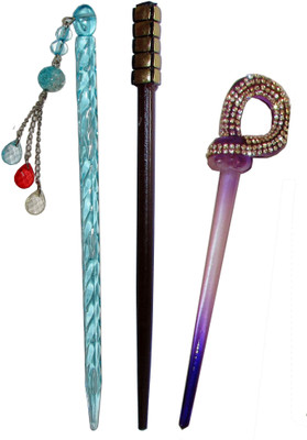 

supersede Combo of Multi Color Juda Sticks Bun Stick(Multicolor)