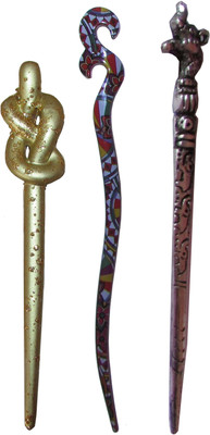 

conscience Combo of Multi Color Juda Sticks Bun Stick(Multicolor)