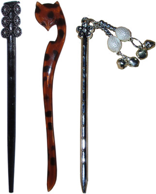 

FTYUI Combo of Multi Color Juda Sticks Bun Stick(Multicolor)