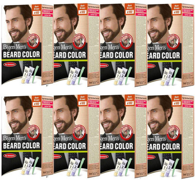 

Bigen Men's Beard Colour ( 20g + 20g Each ) | Combo Pack / Set Of 8 Ammonia Free Beard Hair Color(B103 - Dark Brown)