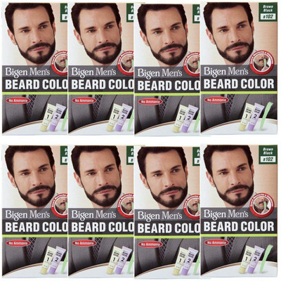 

Bigen Men's Beard Colour ( 20g + 20g each ) | Combo Pack / Set Of 8 Ammonia Free Beard Hair Color(B102 - Brown Black)