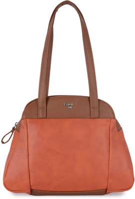 

Baggit Shoulder Bag(Orange, Brown), Brown;orange