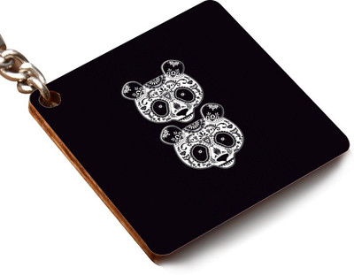 

CRAZYINK KCSQUARE-Panda Boho Art Key Chain