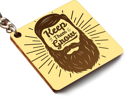 

CRAZYINK KCSQUARE-Keep Them Grow Hipster Look Key Chain