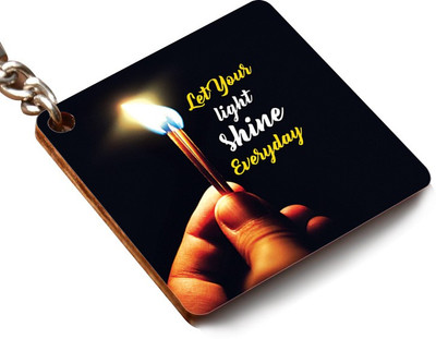 

CRAZYINK KCSQUARE-Let Your Light Shine Key Chain