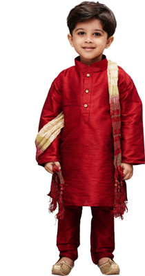 

JBN Creation Boys Festive & Party Kurta and Pyjama Set(Maroon Pack of 1