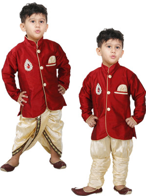 

JBN Creation Boy's Kurta and Pyjama Set(Pack of 1, Maroon