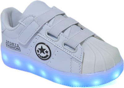 

FEETWELL Boys & Girls Velcro Sneakers(White