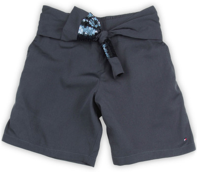 

Tommy Hilfiger Short For Girls Casual Solid Polyester(Blue, Pack of 1, Navy