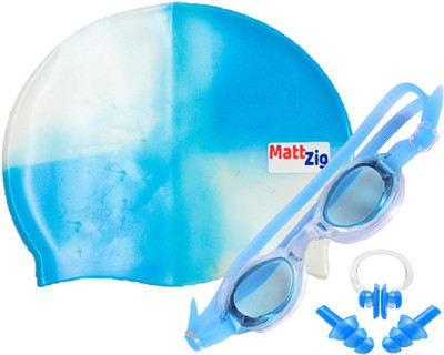

MattZig ACE (One Cap + One Goggle + Ear Plug + Nose Clip) Swimming Kit