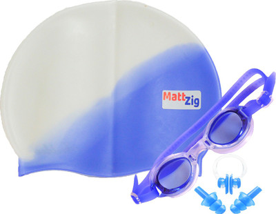 

MattZig ACE (One Cap + One Goggle + Ear Plug + Nose Clip) Swimming Kit