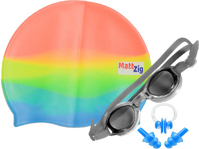 

MattZig ACE (One Cap + One Goggle + Ear Plug + Nose Clip) Swimming Kit