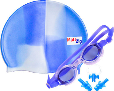 

MattZig ACE (One Cap + One Goggle + Ear Plug + Nose Clip) Swimming Kit