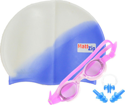 

MattZig ACE (One Cap + One Goggle + Ear Plug + Nose Clip) Swimming Kit