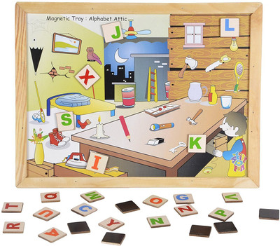

Instabuyz Magnetic Twin Play Tray(Multicolor)