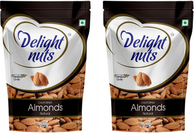

DELIGHTNUTS Delight Nuts California Almonds - 200gm ( Pack of 2) Almonds(200 g, Pouch)