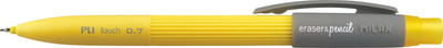 Milan Spain PL1 Touch 0.7mm eraser & pencil - Yellow Pencil(Set of 1, Yellow)