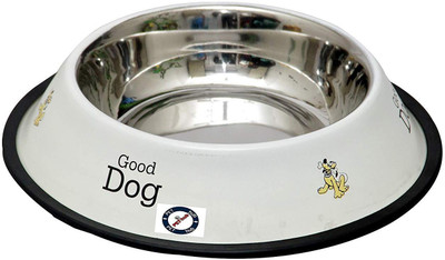 

JKM STORE ROUND Steel Pet Bowl(0.1600 L L White)