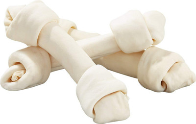 

shalimar pets Rawhide Knotted Bone 3" Chicken Dog Treat(500 g)