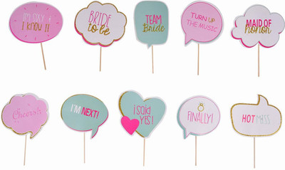 Skywalk Wedding Photobooth (Set of 10) Photo Booth Board(Wedding)