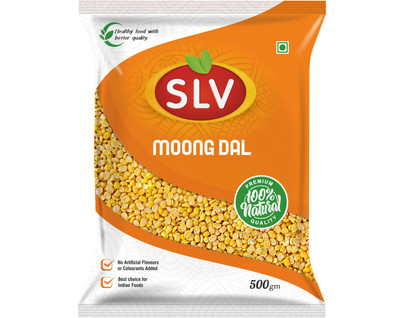 

slv food products Unpolished Yellow Moong Dal (Split)(500 g)