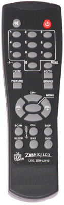 

Vinstar tv tuner box remote compatible with Zebronics tv tuner box Remote Controller(Black)