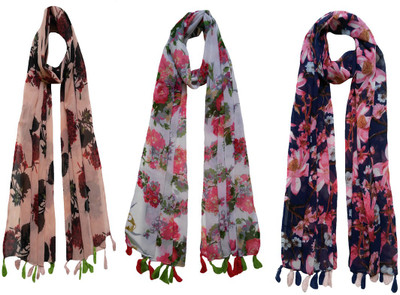 FusFus Printed Chiffon Women Scarf