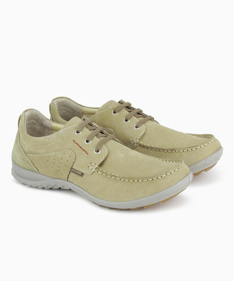 woodland men's khaki casual shoes
