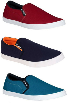 WELDONE Combo Pack Of 3 Loafers For Men(Multicolor , 9)