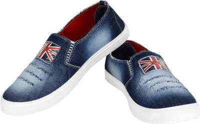 

FOOTSTAIR Slip On Sneakers For Men(Blue