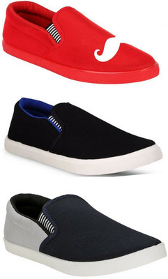 

WELDONE Combo Pack 3 Pair Of Loafers For Men(Multicolor