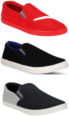 

WELDONE Combo Pack 3 Pair Of Loafers For Men(Multicolor