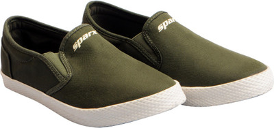 

Sparx Canvas Loafers For Men(Olive, Beige