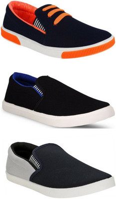 

WELDONE Combo Pack 3 Pair Of Loafers For Men(Multicolor