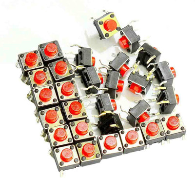

Adraxx Tactile Switch micro - Push to ON button (40 Pcs)(Multicolor)
