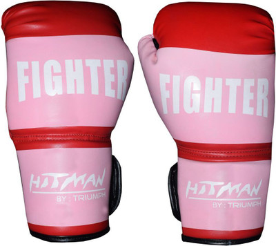 

Hitman Fighter PVC Boxing Gloves (M, Red)