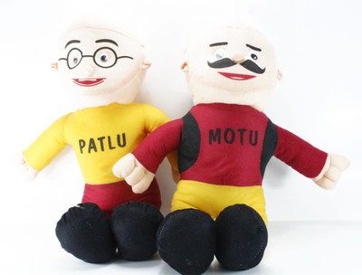 

stuffed toy motu patlu - 30 cm(Multicolor)
