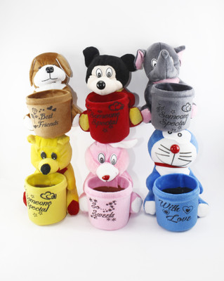 

stuffed toy stuff pen stand - 15 cm(Multicolor)