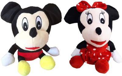 

GreenViji Mickey Mouse Minnie Mouse (Combo) Soft Toy Plush,Teddy Bear Soft Toys for Kids Best for Gift - 19 cm(Red)