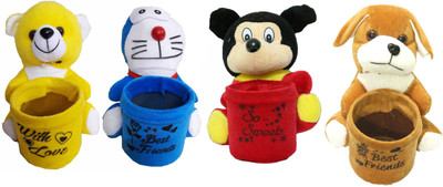 

GreenViji Cute Cartoon Buddies Series 'PEN STAND" VERY CUTE - MULTI USE - 17 cm(Multicolor)