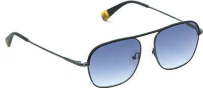 Image Rectangular Sunglasses(Blue, Silver) Flipkart