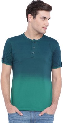 CAMPUS SUTRA Solid Men Round Neck Green T-Shirt