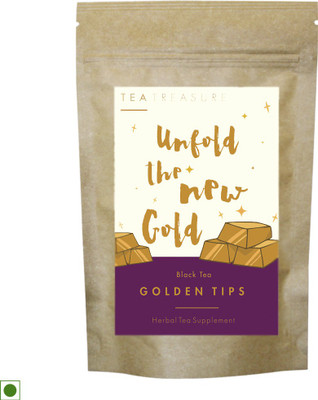 

TeaTreasure Golden Tips Tea Black Tea(100 g, Pouch)