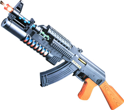 

SAISAN Gun Toy Army Style AK 74 Multi Color (54cm)(Multicolor)