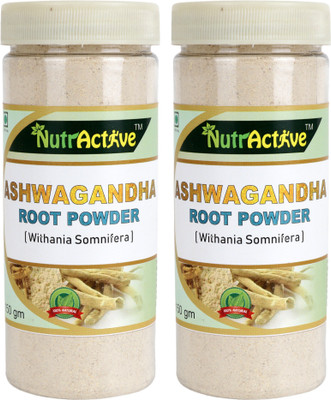 NutrActive Ashwagandha Powder (Withania Somnifera)(2 x 0.15 kg)