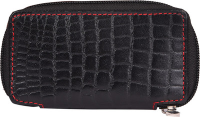 

TVJ Men Black Artificial Leather Wallet(1 Card Slot)