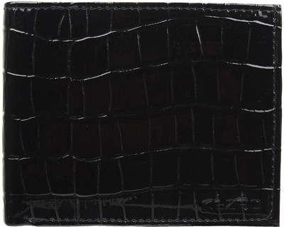 

KEZRO Men Black Artificial Leather Wallet(6 Card Slots), Glossy black