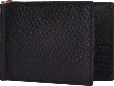 

tvj Men Black Artificial Leather Wallet(8 Card Slots)